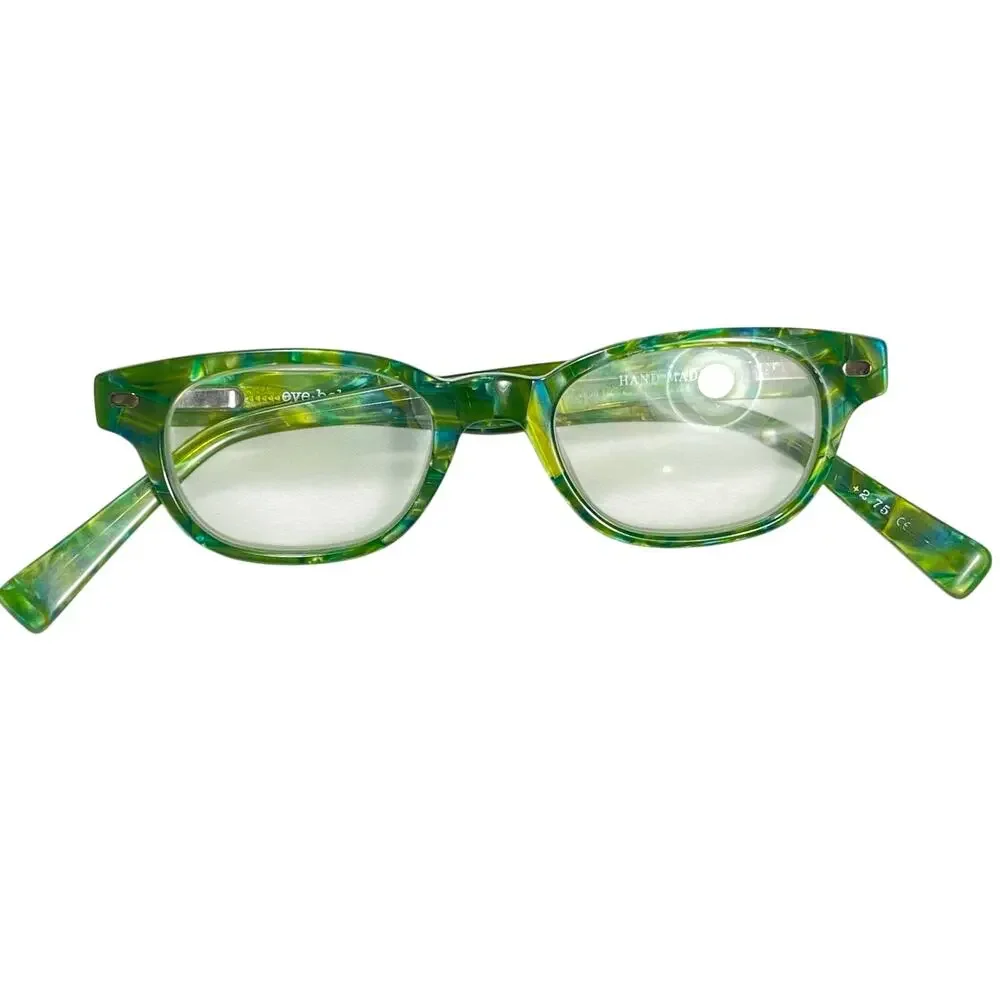 Eyebobs Paige Turner 2412 11 Green Mottled Tortoise Eyeglasses Frame Frames Only